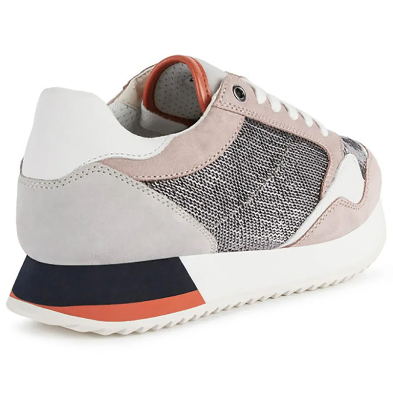 Femme Geox Baskets Doralea gris/vieux rose