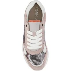 Femme Geox Baskets Doralea gris/vieux rose