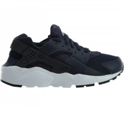 Clearance Nike Baskets en Cuir & Mesh Huarache Gs blau marine/noir