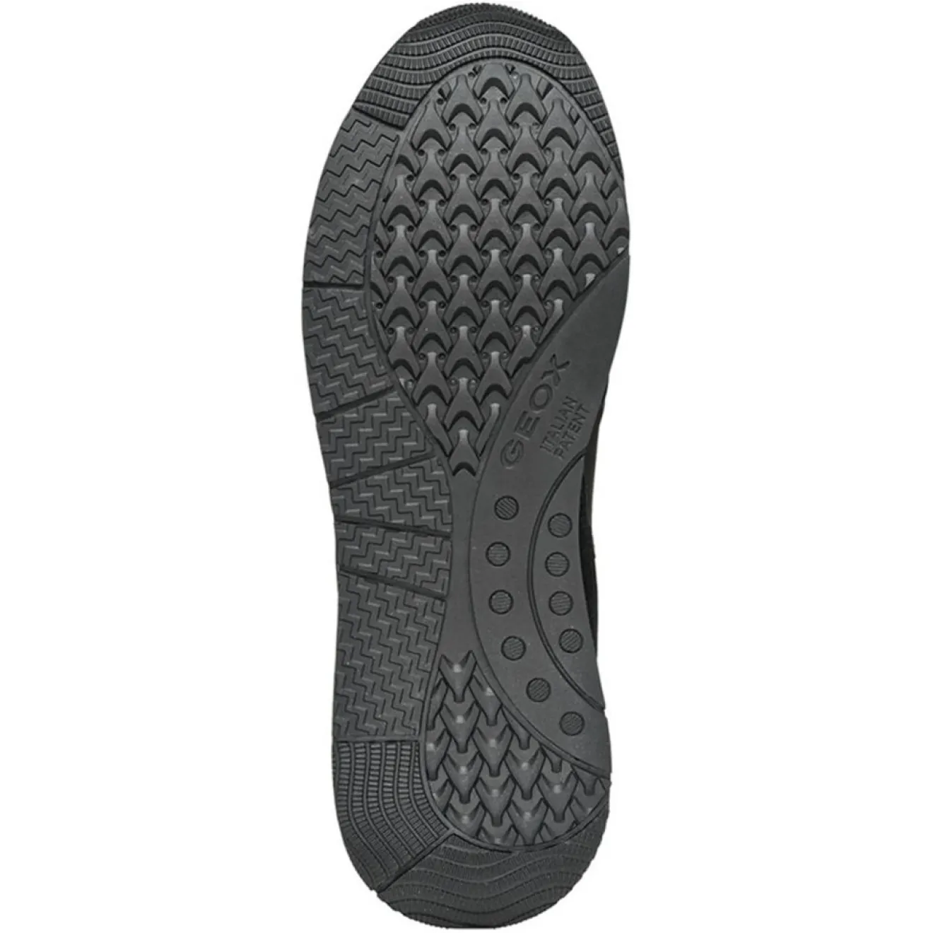 Outlet Geox Baskets en Cuir & Velours de Cuir Bulmya noires