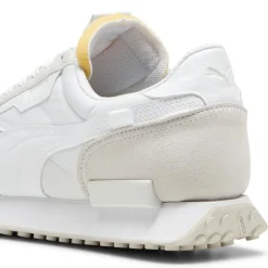 Discount Puma Baskets en Cuir & Velours de Cuir Future Rider Play blanches