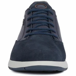 Homme Geox Baskets en Cuir Aerantis bleu marine