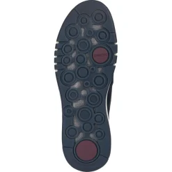 Homme Geox Baskets en Cuir Aerantis bleu marine