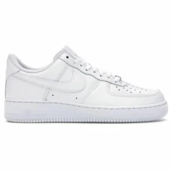 Homme Nike Baskets en Cuir Air Force 1 Lo blanches
