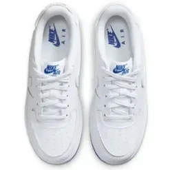 Nike Baskets en Cuir Air Force 1 Gs blanc/bleu