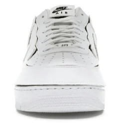 New Nike Baskets en Cuir Air Force 1 Lo blanches