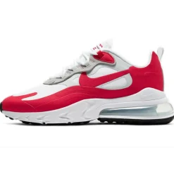 Homme Nike Baskets en Cuir Air Max React 270 blanc/gris/rouge