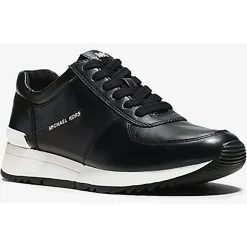 Femme Michael Kors Chaussures Baskets en Cuir Allie noires