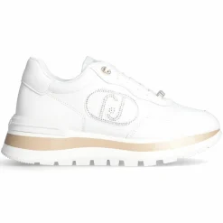 Clearance Liu-Jo Baskets en Cuir Amazing écrues