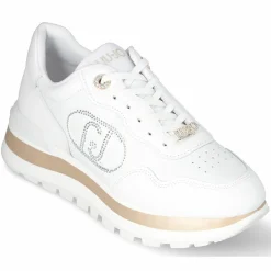 Clearance Liu-Jo Baskets en Cuir Amazing écrues