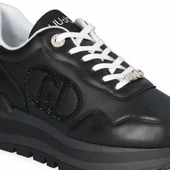 Clearance Liu-Jo Baskets en Cuir Amazing noires