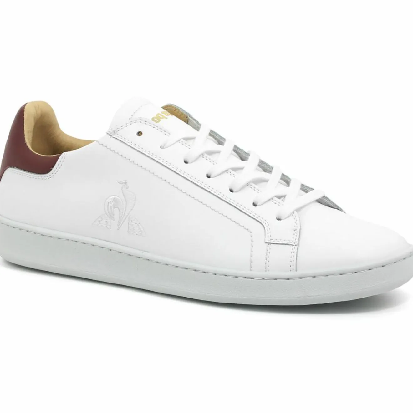 Best Le Coq Sportif Baskets en Cuir Avantage blanc/rouge