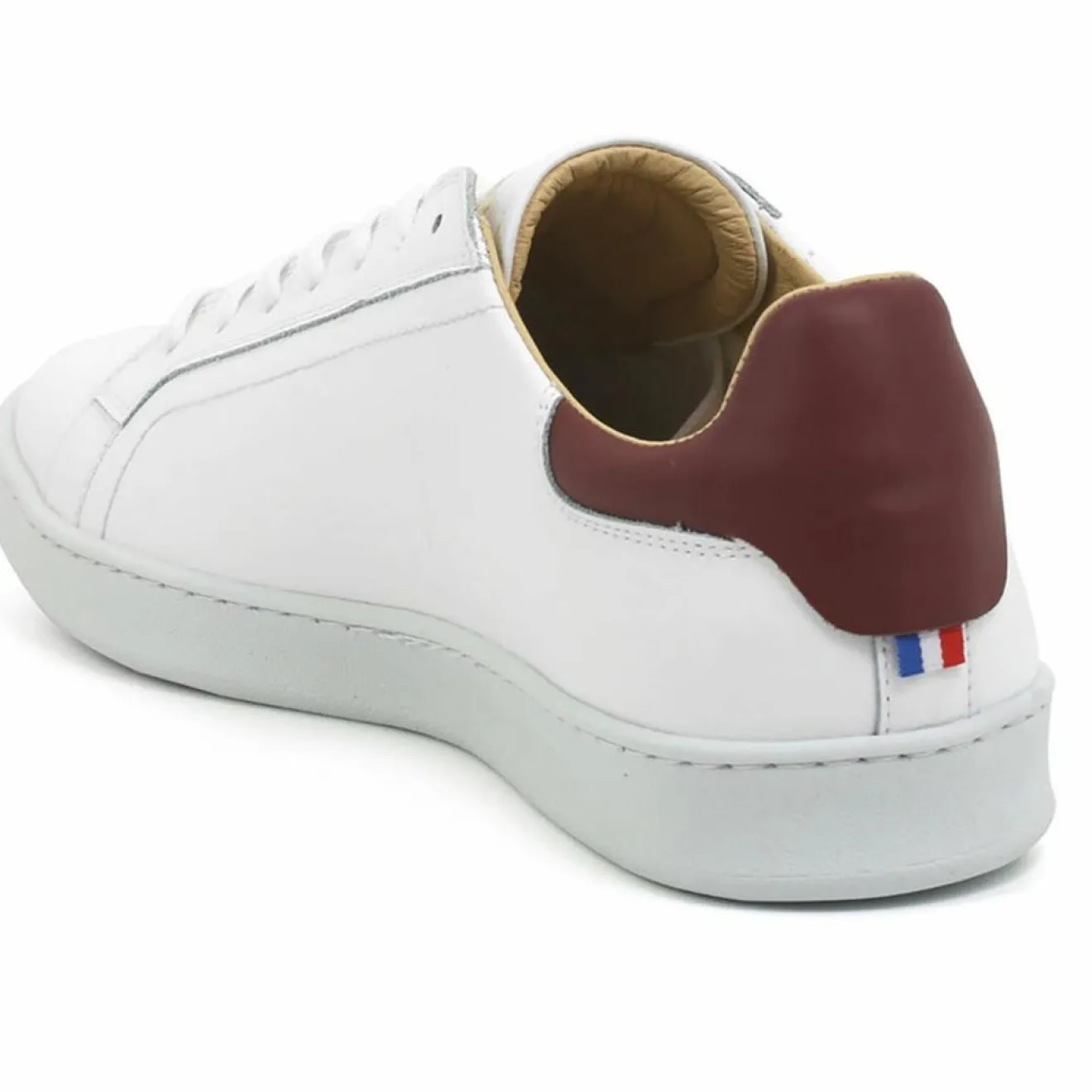 Best Le Coq Sportif Baskets en Cuir Avantage blanc/rouge