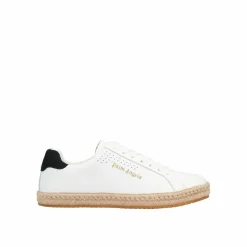 Homme Palm Angels Baskets en cuir avec logo blanches