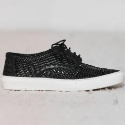 Clearance Mellow Yellow Baskets en Cuir Bea noires