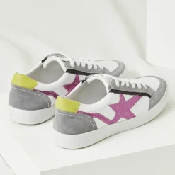 Online Mellow Yellow Baskets en Cuir Betsie grises