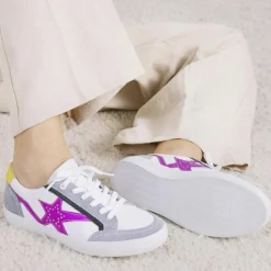 Online Mellow Yellow Baskets en Cuir Betsie grises