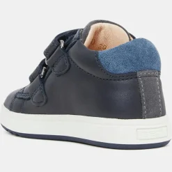 Enfant Geox Baskets en Cuir Biglia bleu marine