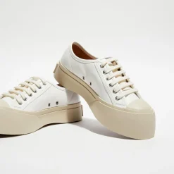 Femme Marni Baskets en Cuir blanches