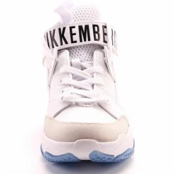 Discount Bikkembergs Baskets en Cuir bleu/blanc/violet