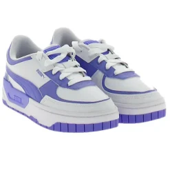 Femme Puma Baskets en Cuir Cali Dream Tweak Dissi blanc/violet