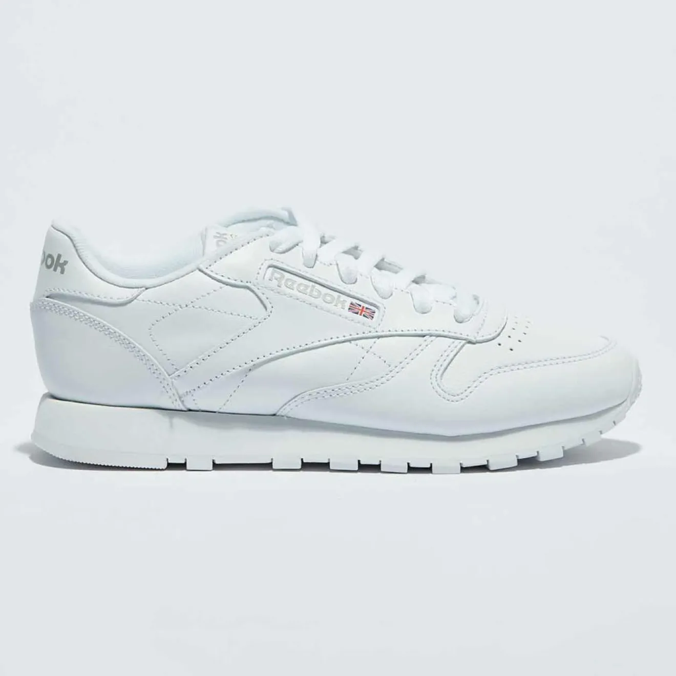 Femme Reebok Baskets en Cuir Cl Lthr Basique 2232 blanches