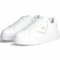 Femme Liu-Jo Baskets en Cuir Cleo blanches