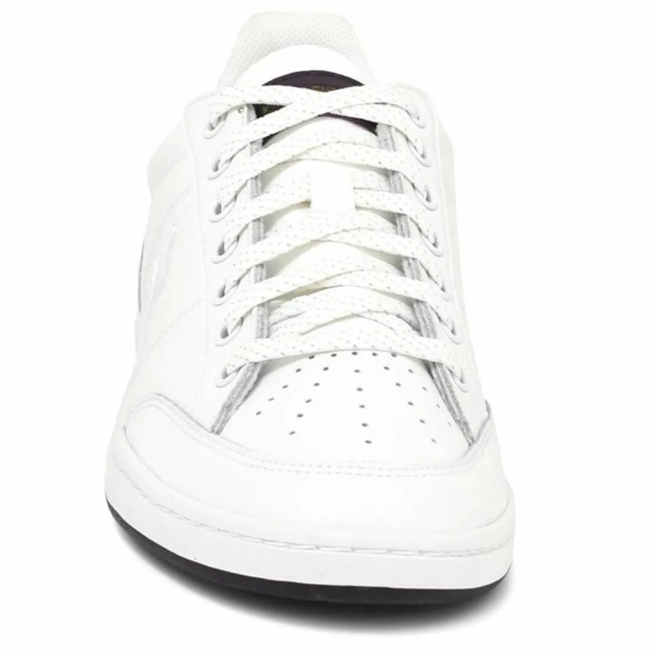 Outlet Le Coq Sportif Baskets en Cuir Court Clay blanc/violet