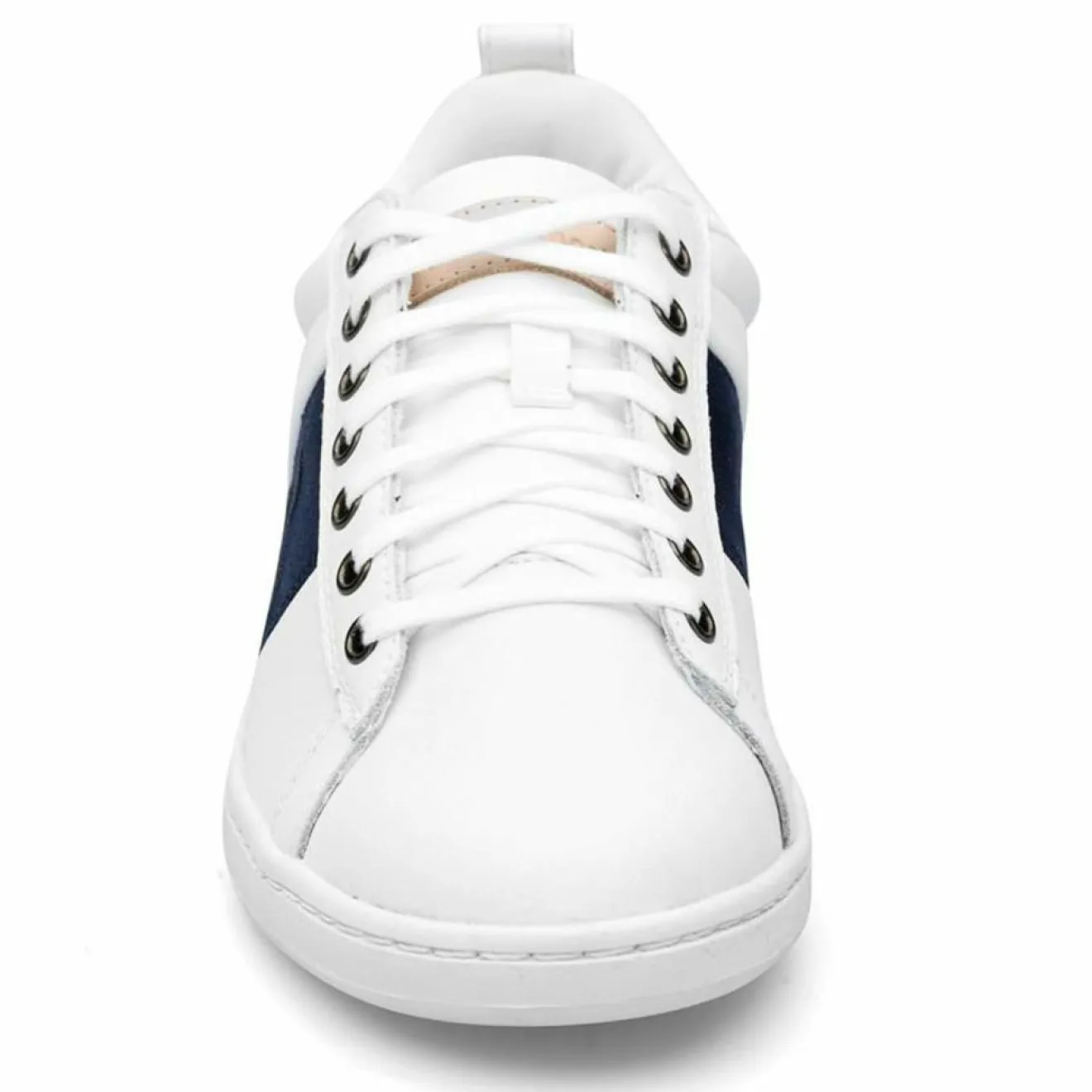 Femme Le Coq Sportif Baskets en Cuir Courtclassic blanc/bleu marine