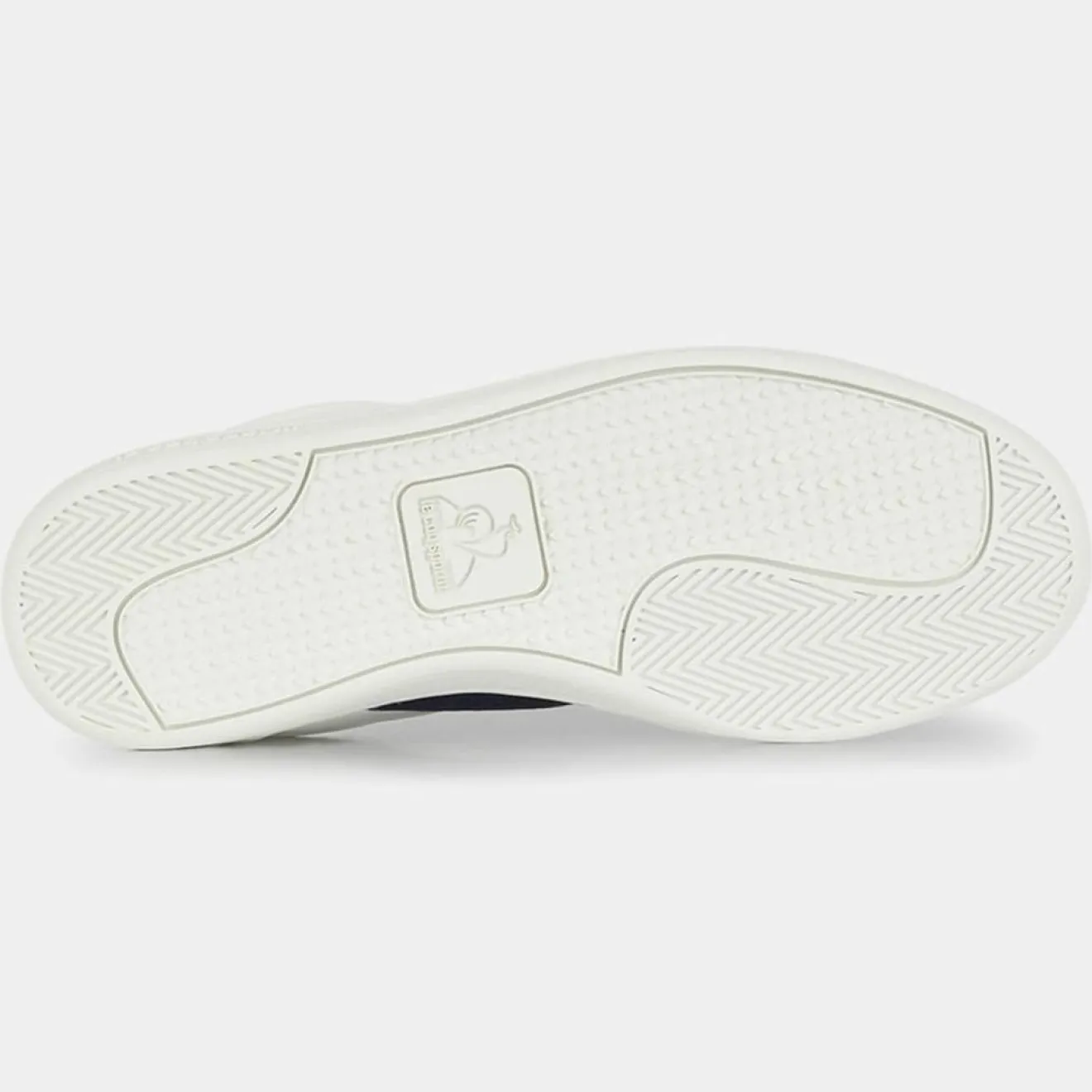 Femme Le Coq Sportif Baskets en Cuir Courtclassic blanc/bleu marine