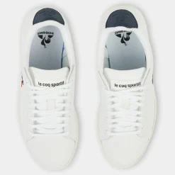 Le Coq Sportif Baskets en Cuir Courtset blanc/noir