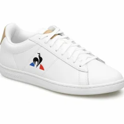 Femme Le Coq Sportif Baskets en Cuir Courtset blanc/beige
