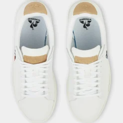 Femme Le Coq Sportif Baskets en Cuir Courtset blanc/beige