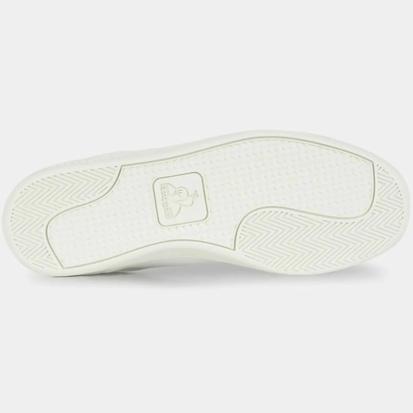 Femme Le Coq Sportif Baskets en Cuir Courtset blanc/beige