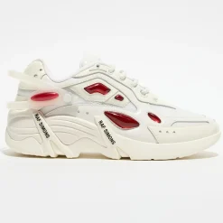 Femme Raf Simons Baskets en Cuir Cylon-21 blanc/rouge