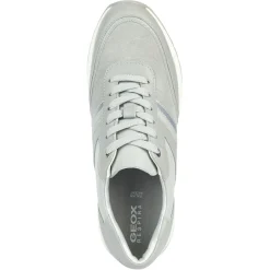 Femme Geox Baskets en Cuir Desya gris pâle