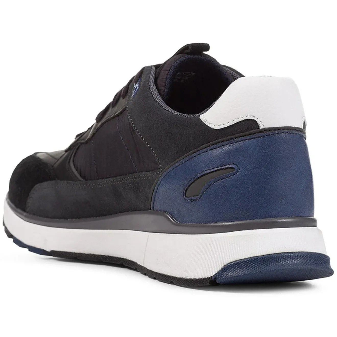 Outlet Geox Baskets en Cuir Dolomia noires