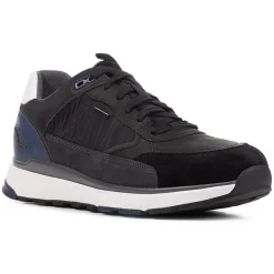 Outlet Geox Baskets en Cuir Dolomia noires