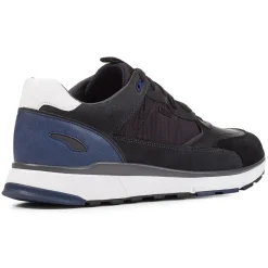 Outlet Geox Baskets en Cuir Dolomia noires