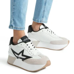 Femme Liu-Jo Baskets en Cuir Dreamy blanc/noir