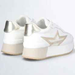 Femme Liu-Jo Baskets en Cuir Dreamy blanc/doré