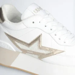 Femme Liu-Jo Baskets en Cuir Dreamy blanc/doré