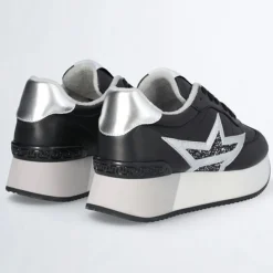 Best Liu-Jo Baskets en Cuir Dreamy noir/argenté