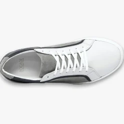 Outlet Bocage Baskets en Cuir et Velours de Cuir Kai grises