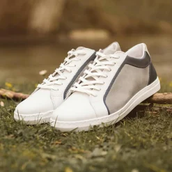 Outlet Bocage Baskets en Cuir et Velours de Cuir Kai grises