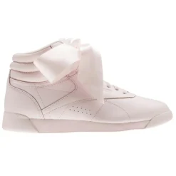 Online Reebok Baskets en Cuir Freestyle Bow roses