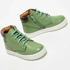 New Apologie Baskets en Cuir Gabin vert forêt