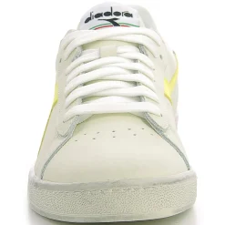 Femme Diadora Baskets en Cuir Game L Fluo Wax blanc/jaune fluo