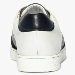 Discount Bocage Baskets en Cuir Kemo blanc/gris/marine