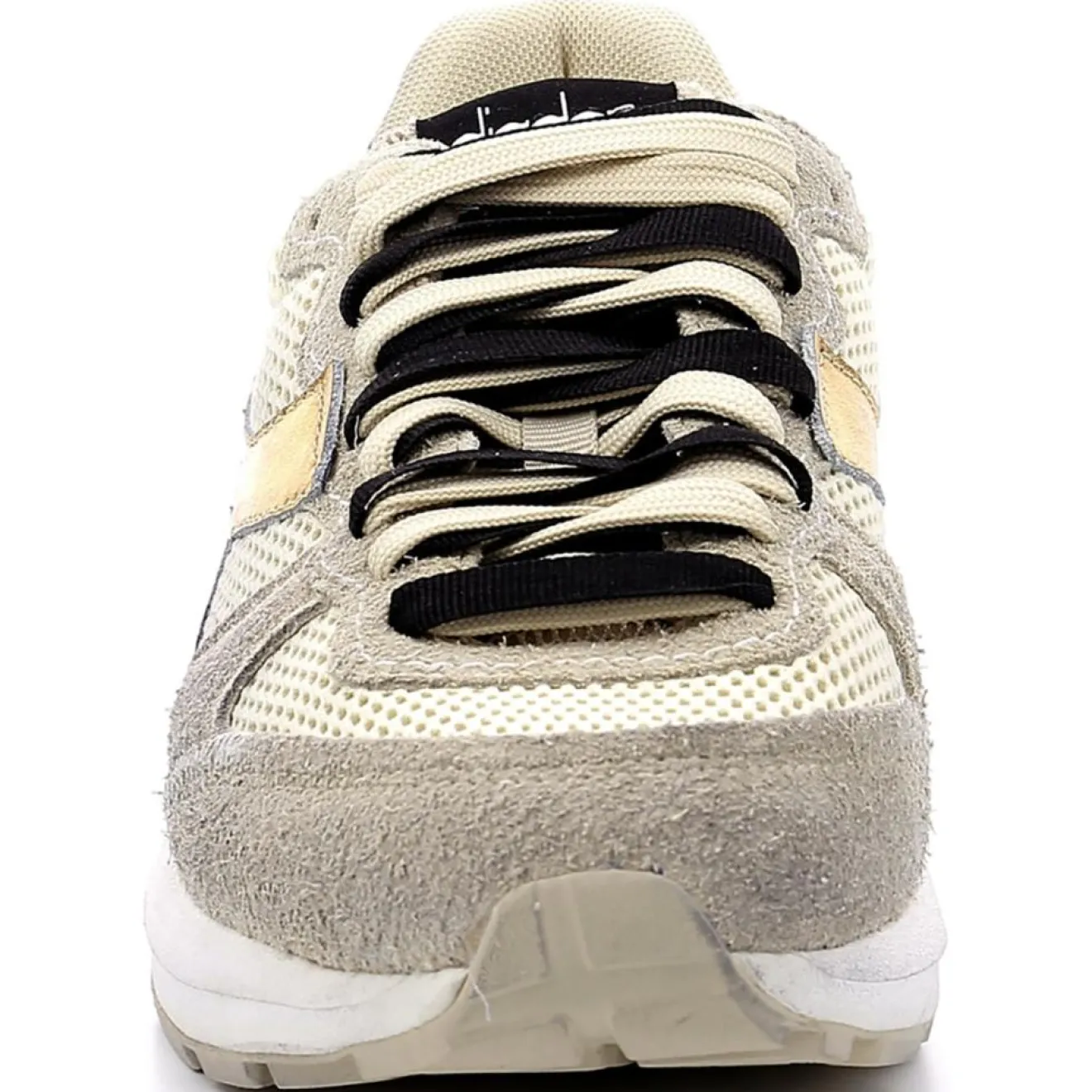 Diadora Baskets en Cuir Kmaro 42 Metal taupe/doré